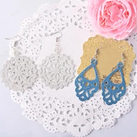 large size vintage earring metal cutting dies scrapbooking accessories die cut pendant cutting templates diy craft new arrivals