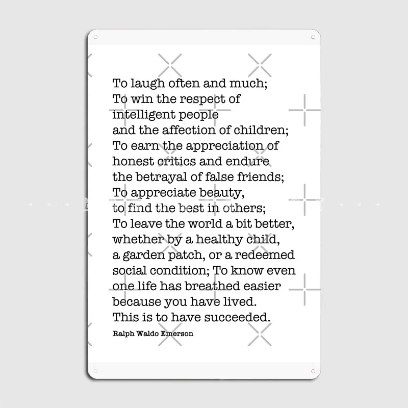 Постер Ральфа Уолдо для часто смеяться, металлическая Настенная роспись на стену, декор клуба, бара, живопись, Декор, жестяные плакаты Постер Ральфа Уолдо для часто смеяться, металлическая Настенная роспись на стену, декор клуба, бара, живопись, Декор, жестяные плакаты