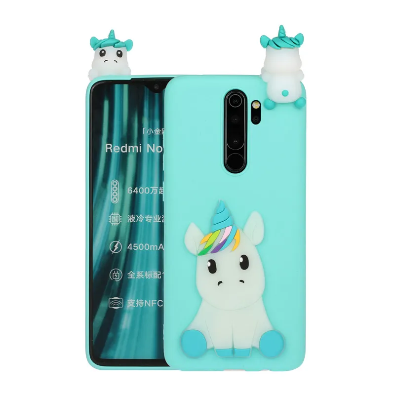Силиконовый чехол с объемным рисунком панды единорога для Xiaomi Redmi 8 7 6 5 4X 5A 6A 7A 8A S2