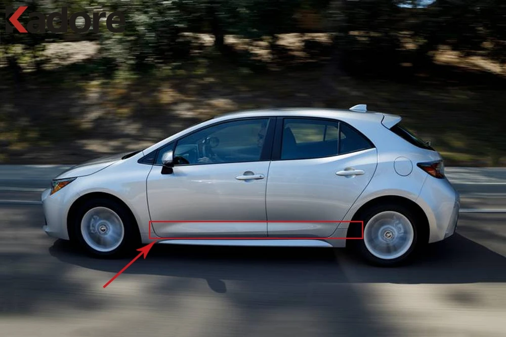 Отделка кузова молдинг на боковые двери для Toyota Corolla 2019 2020 хэтчбек ABS