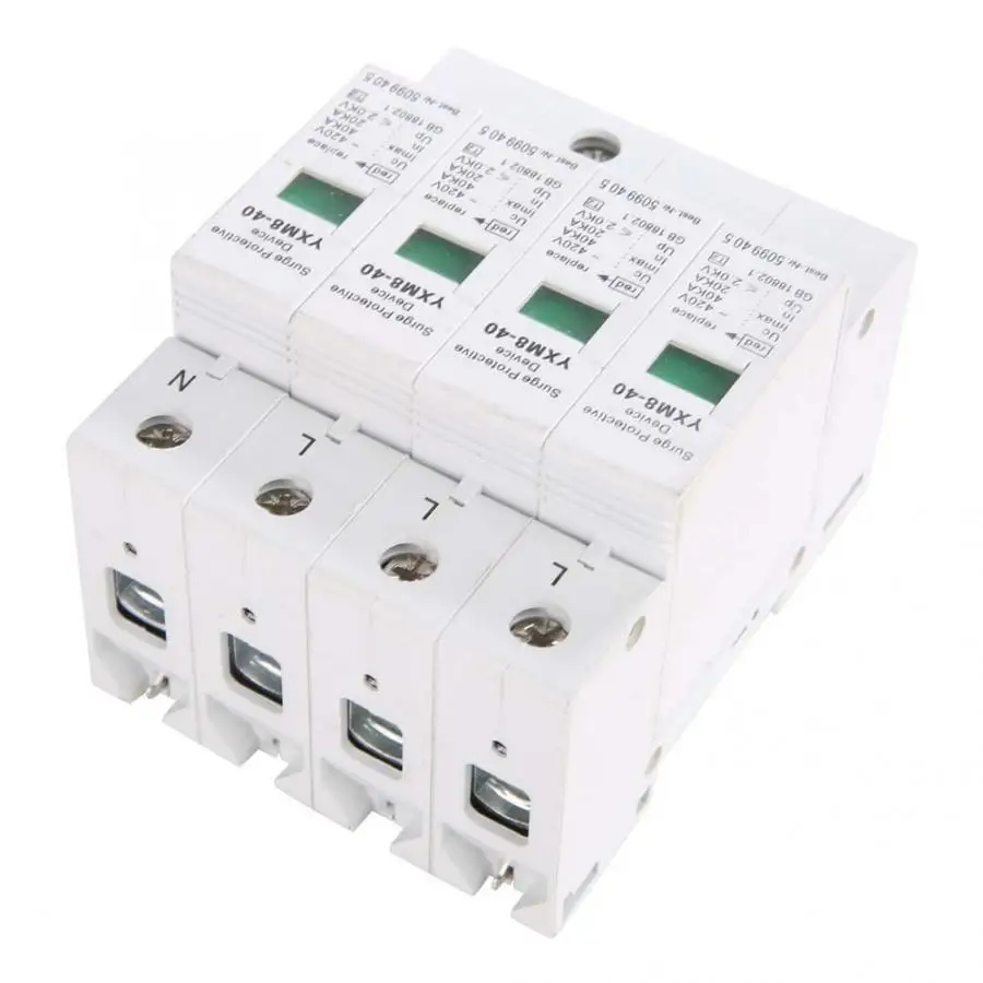 Автоматический выключатель Mini 4P 40KA House Surge Din Rail Низковольтное защитное