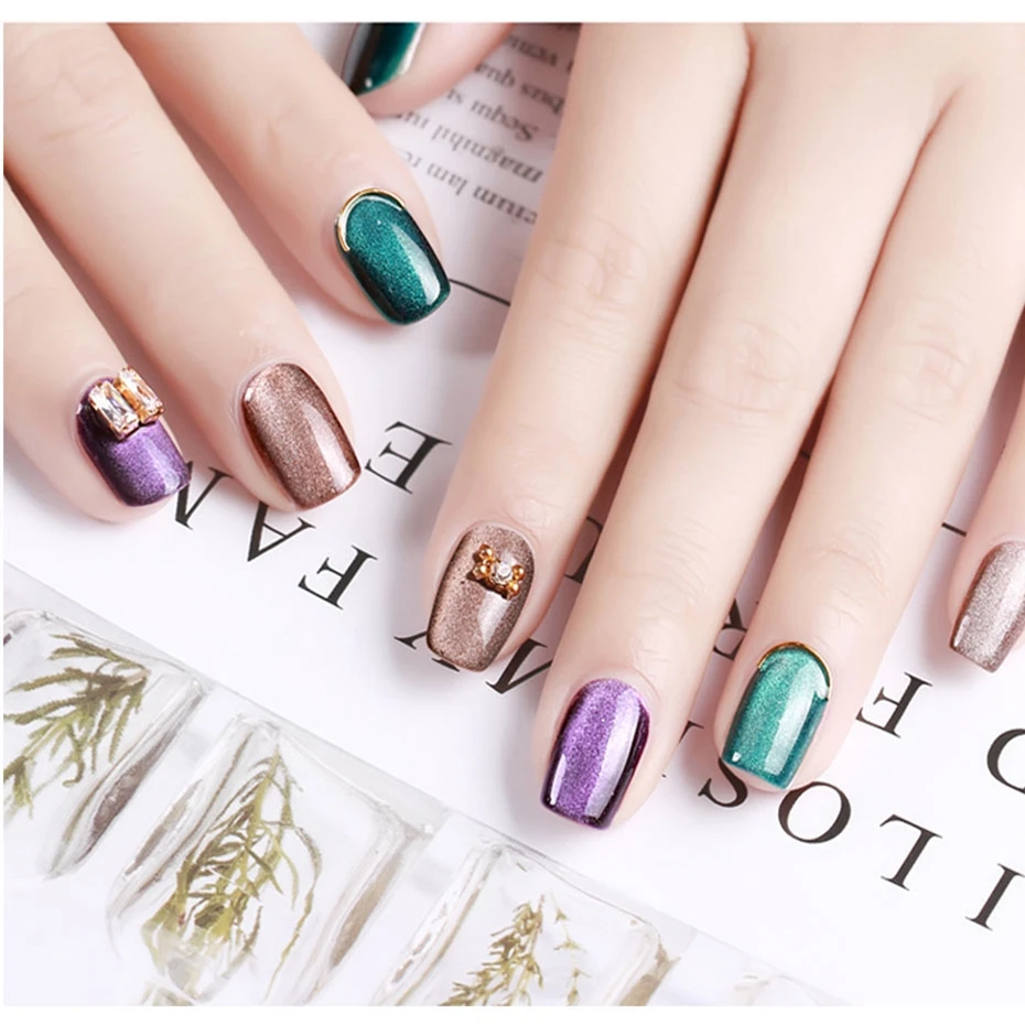 FairyGlo 10ml 5D Wide Line Cat Eye UV Gel Polish Chameleon Cat's Eyes Nail Gel Polish Magentic Nail Gel Varnish Enamel Lacquer