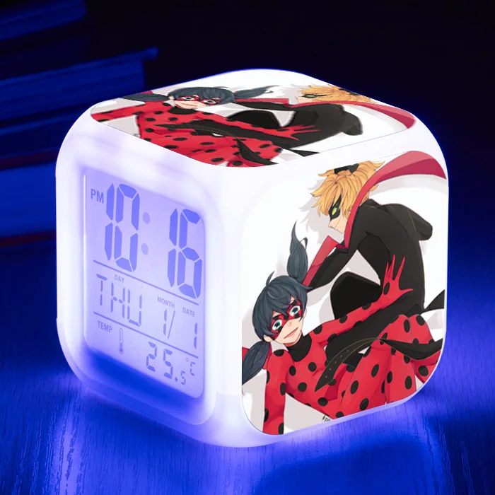2 Girls Boys Toy Kids Alarm Clock wekker digital Alarm clock Animation Alarm clock wake up light reveil table reloj despertador - Цвет: 2