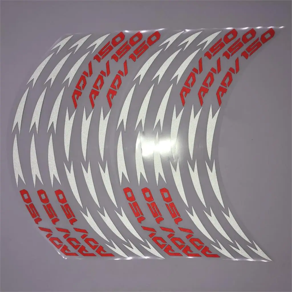 12 шт. Светоотражающие Водонепроницаемые полосы для колес мотоцикла HONDA ADV150 adv 150