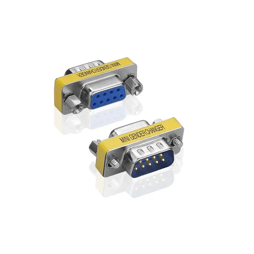 12 штук 9 Pin RS-232 серийный DB9 разъем для мужчин и женщин USB-кабель с вилкой Mini Пол