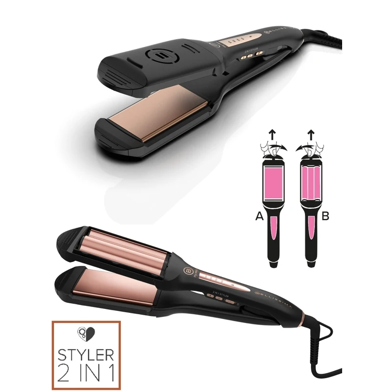 Мультистайлер для волос 2в1 My Pro Straight & Waves|Электрические щетки волос| |
