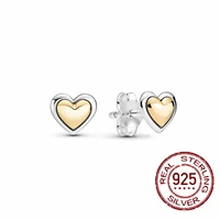 summer new style 925 sterling silver heart shaped diamond ladies korean earrings fashion ladies earrings 2021 s925