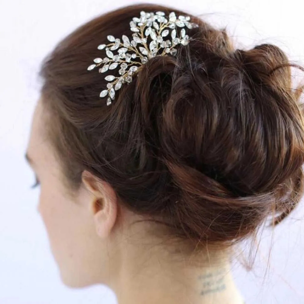 Женская винтажная расческа для волос с искусственными кристаллами|Свадебные