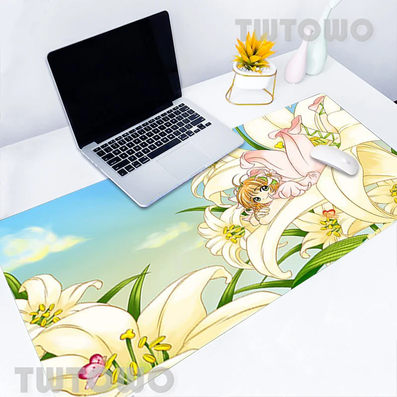 

Anime Cardcaptor Sakura Girl Hot Sell Computer Mouse Mat Anime Cartoon Art Home Office Decoration Mouse Mat Desk Mat MousePad