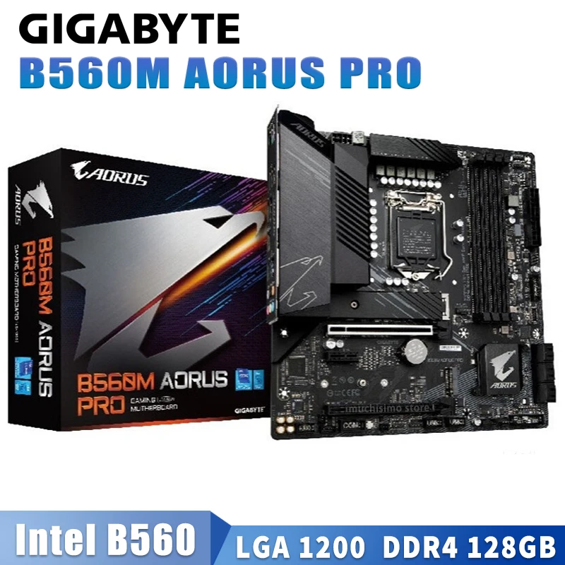 Online Gigabyte PRO B560M AORUS PRO Motherboard LGA 1200 DDR4 128GB Unterstützung 10th/11th-Gen CPU PCI-E 4,0 B560 Placa-Mãe 1200 M-ATX Neue