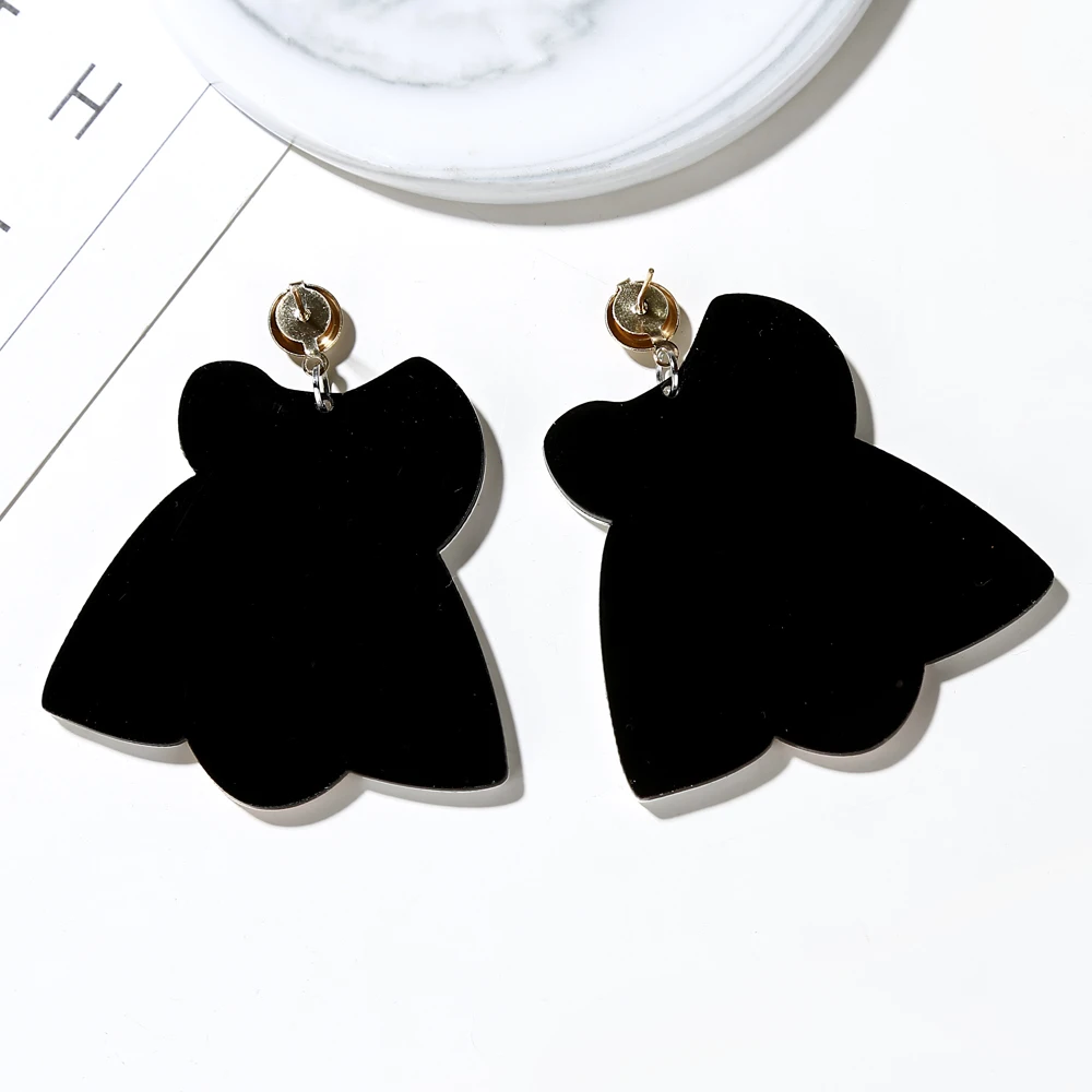 YAOLOGE Europe America Fashion Summer Acrylic Cute Girl Big Earrings Punk Hip-Hop Long For Women Party Club Jewelry | Украшения и