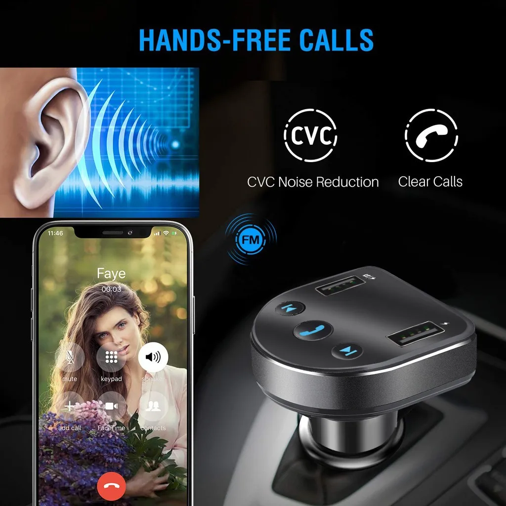 CARPRIE FM передатчик модулятор автомобильный комплект громкой связи Bluetooth аудио MP3