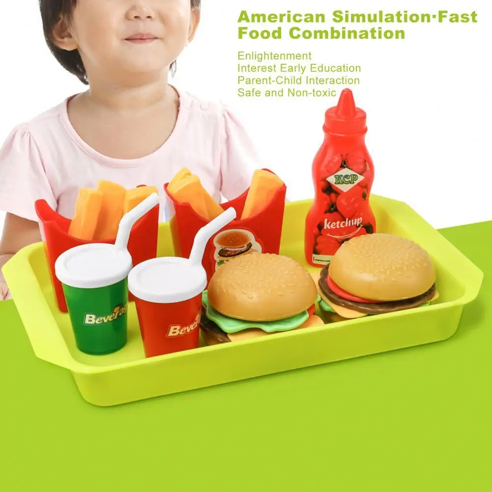 8 шт./компл. миниатюрный гамбургер изысканная работа новый интерактивный