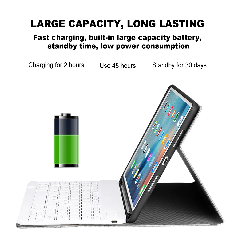 Bluetooth клавиатура с карандашом чехол накладка для iPad 7 поколения 10 2 '' 2019 Air3 5 Air 1