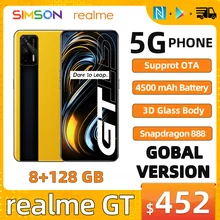 Global Version realme GT 5G smartphone Snapdragon 888 120Hz AMOLED Screen 3D Glass Body 4500mAh 65W Super Charge NFC Android 11 Global Version realme GT 5G smartphone Snapdragon 888 120Hz AMOLED Screen 3D Glass Body 4500mAh 65W Super Charge NFC Android 11