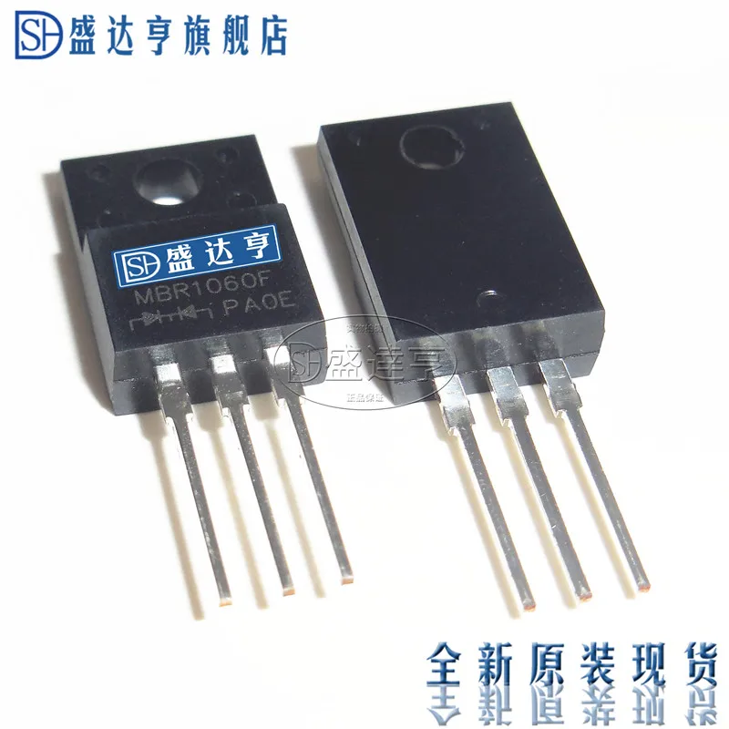 10 шт./лот MBR1060FCT MBR1060F 10A 600V TO220 DIP Schottky Барьерный Диод/ | Электронные компоненты и