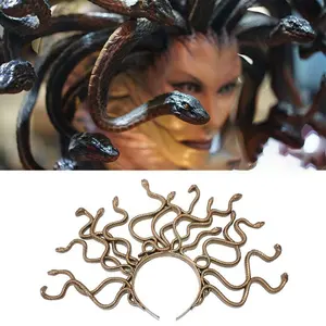 Новинка 2020, винтажный костюм змейки Медуза на Хэллоуин, повязка на голову, косплей, нарядный головной убор, карнавальные маскарадные партийные принадлежности