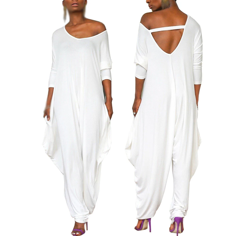 Женские комбинезоны повседневные летние свободные сексуальный комбинезон с