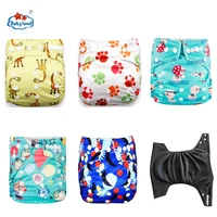 babyalnd panales ecologicos bamboo charcoal nappy 5pcs a lot reusable baby pocket diapers day night for 0 2 years 3 15kg baby