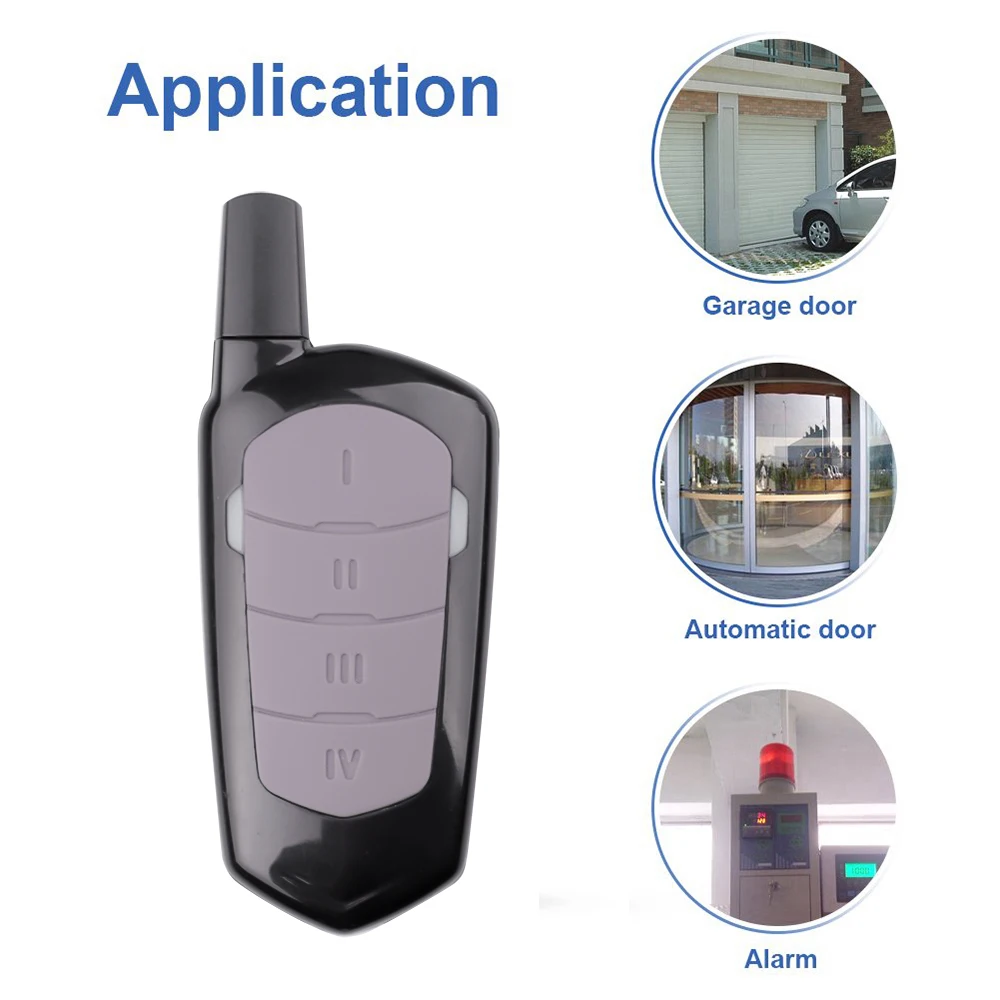 

Kebidu 433.92 Mhz 4 Key Garage Gate Door Opener Duplicator Copy Remote Controller 433MHZ Remote Control Clone Cloning Code Car