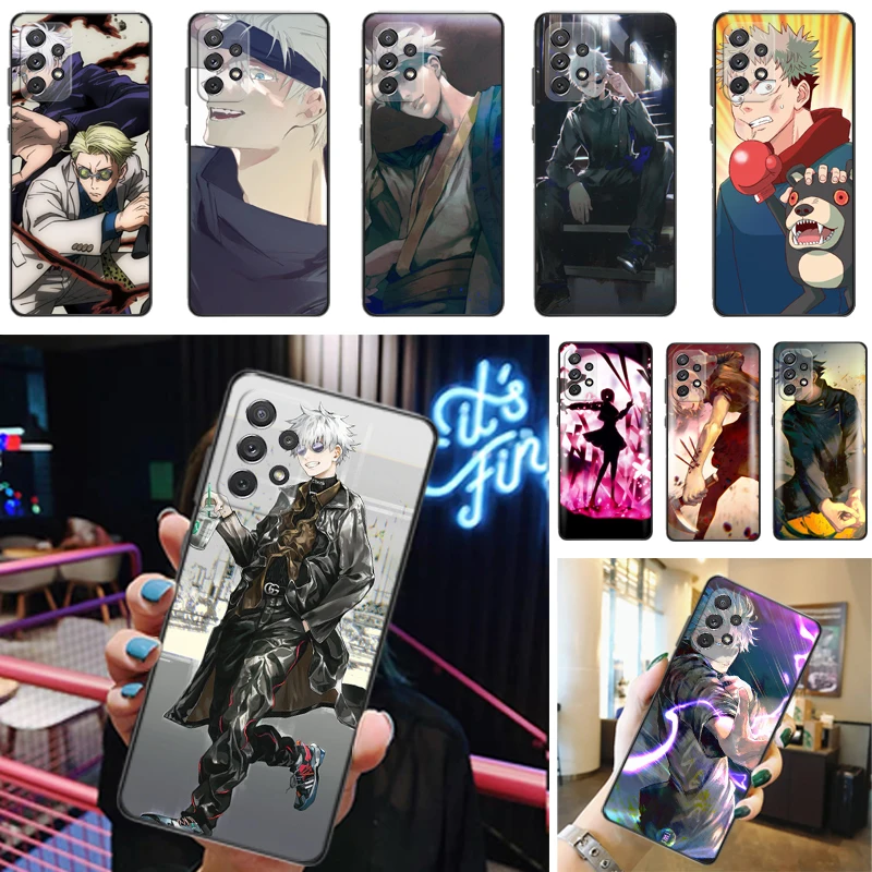 

Jujutsu Kaisen Sukuna Yuji Itadori Fushiguro Megumi Satoru Gojo Phone Case For Samsung Galaxy A52 A72 4G 5G Coque Back Cover