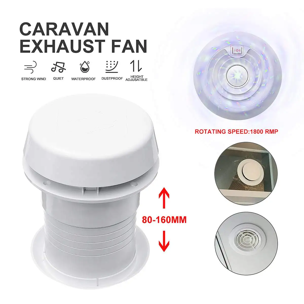 1 шт. энергосберегающий вытяжной вентилятор 12 В для дома на колесах|Вентиляция| |