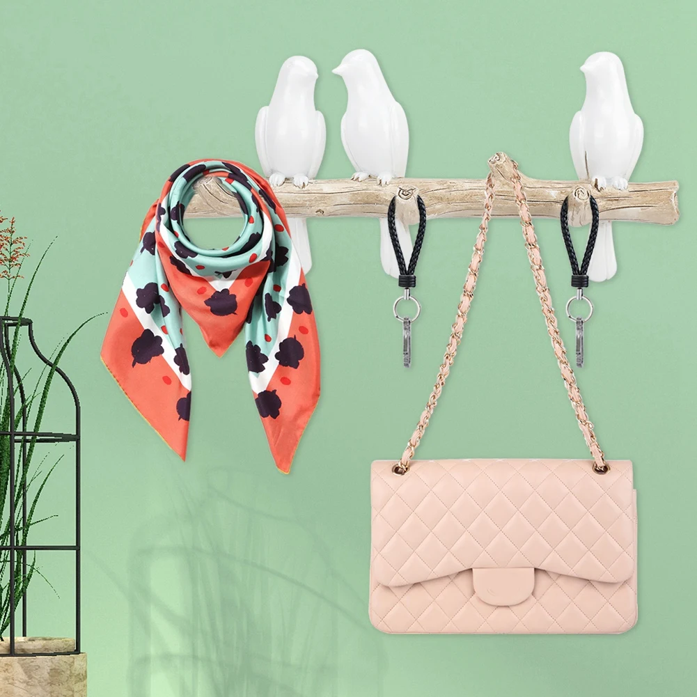 

Bird Shape Home Decoration Hat Clothes Bag Wall Mount Hook Hanger Rack Holder