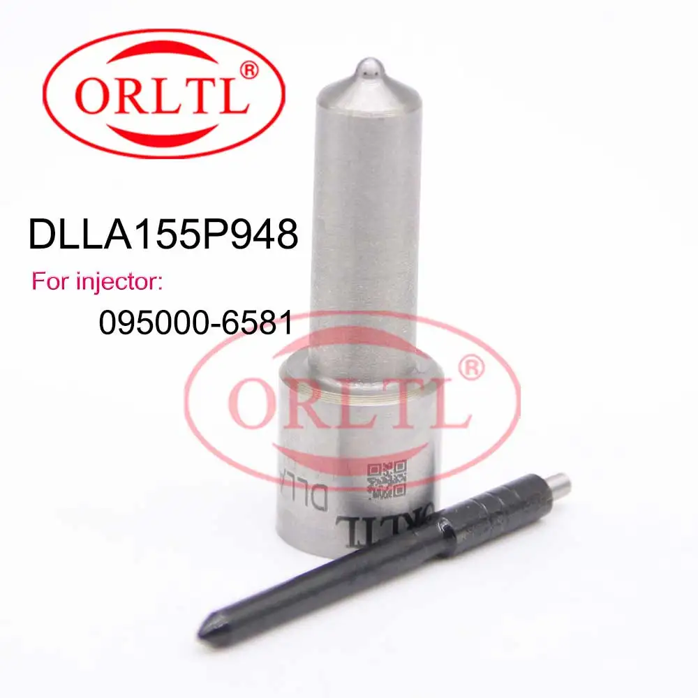 

ORLTL Black Coated Needle Nozzle DLLA155P948, Injector Nozzle Replacement DLLA 155 P 948 For 095000-6581