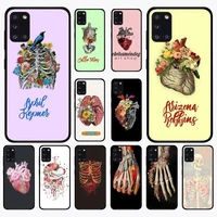 medical human organs art phone case for samsung a 51 30s 71 21s 10 70 31 52 12 30 40 32 11 20e 20s 01 02s 72 cover