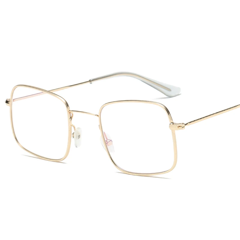 Женские солнцезащитные очки в стиле ретро желтые фотопленка металлическая