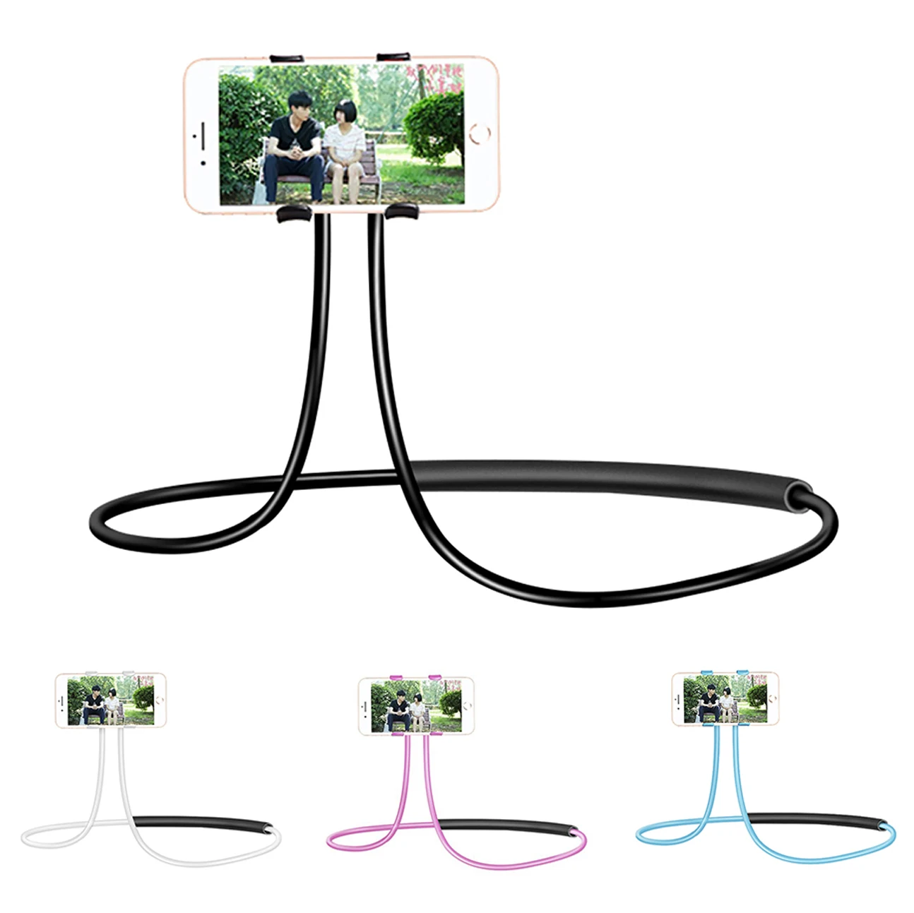 Универсальный Ленивый держатель с завязками на шее вращающийся стенд кронштейн