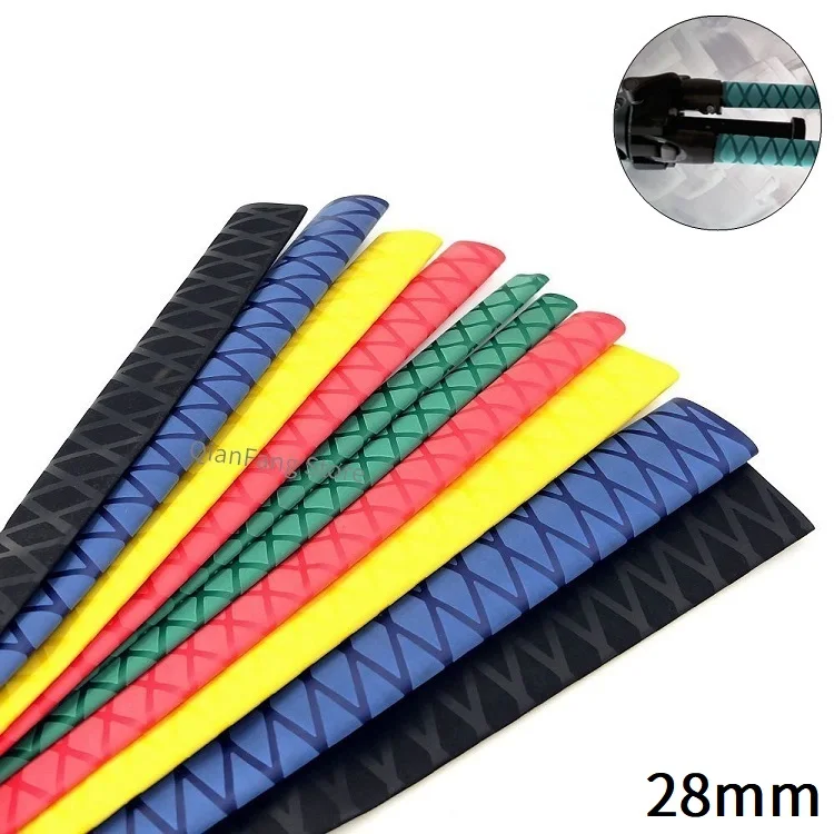 1 м 28 мм противоскользящая термоусадочная трубка для удочки велосипедная