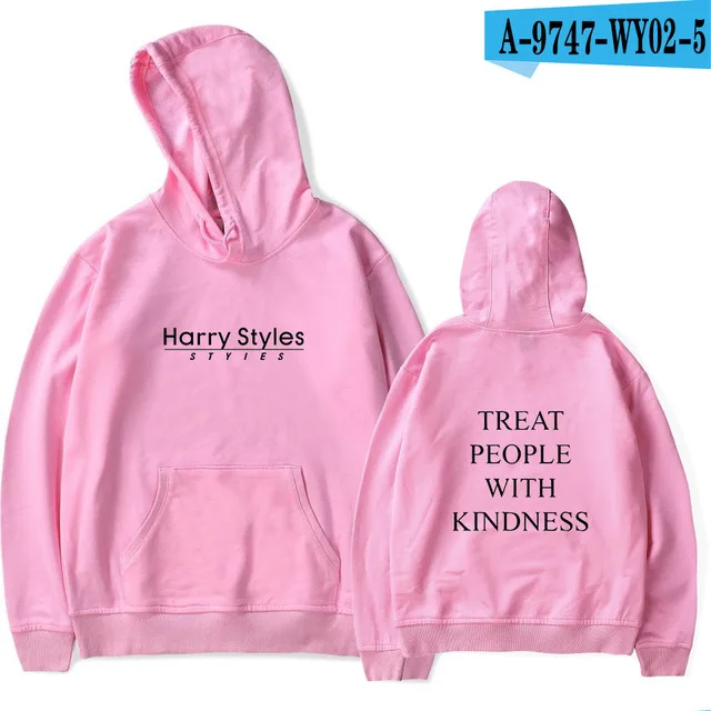 pink Стиль Гарри, толстовка с капюшоном, Толстовка для мужчин/женщин, Harajuku One Direction, с буквенным принтом, толстовки, свитера, пуловер с длинным рукавом, одежда - Цвет: pink