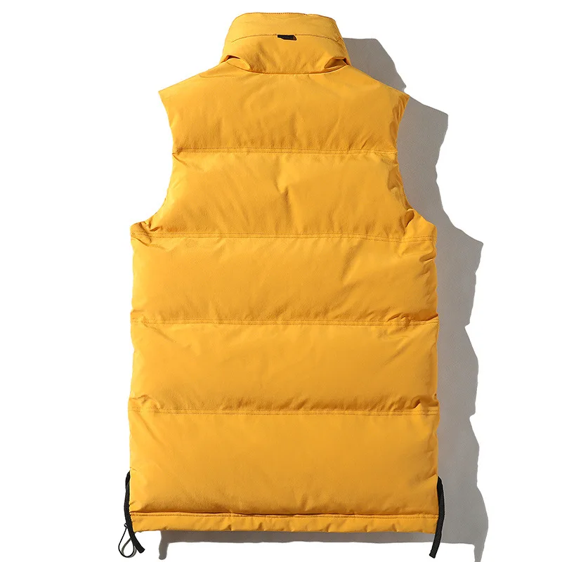Новый жилет без рукавов с капюшоном зимний трендовый мужской в стиле хип-хоп