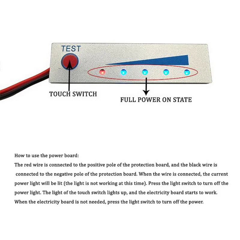 Литиевая батарея пакет питания процент дисплея ток 30мА подходит для быстрой