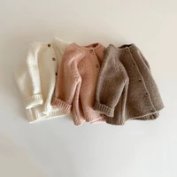 autumn new baby boys girls coat baby sweater toddler knit cardigans newborn knitwear long sleeve cotton baby jacket tops