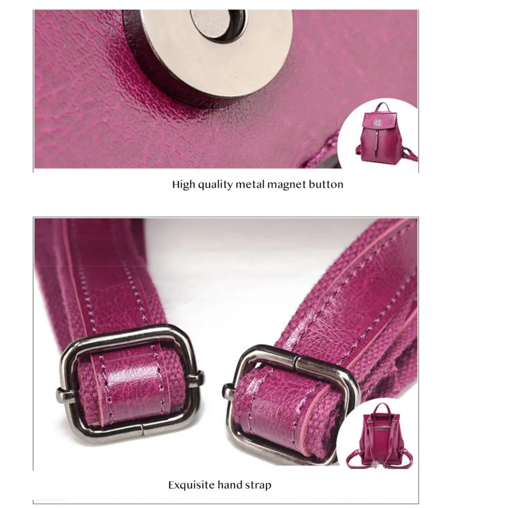 Модный рюкзак из натуральной кожи для женщин роскошные женские рюкзаки ноутбука