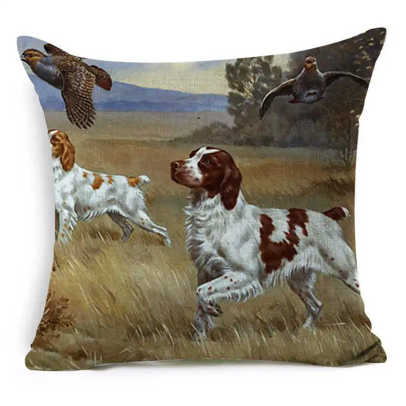 Watercolor Ink Painting Tiger Decorative Throw Pillow Case Cushion Cover 18'' | Дом и сад