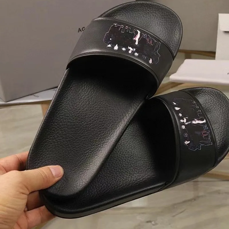 

2021 New fashion Men Women sandals Ladies Flip Flops Loafers Black White Red Green Slides Shoes size 35-45