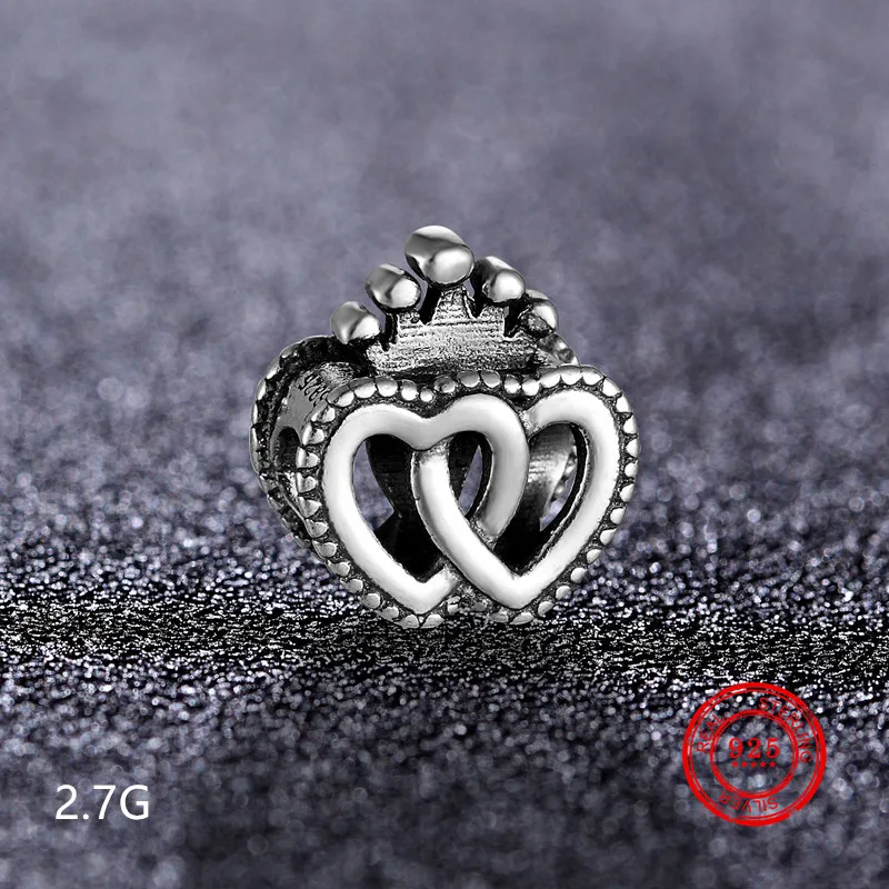 Кулон из серебра 100% пробы в виде цветка/животного/фианита для браслета|Бусины| |