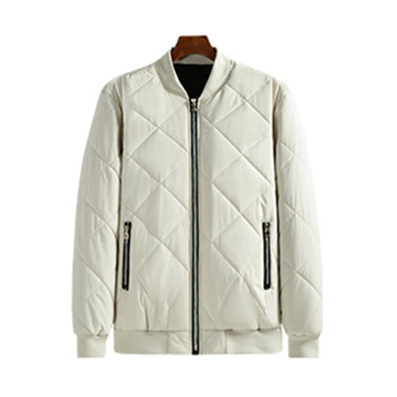 

Men's Jackets Solid Color Casual Fashion Slim Warm Fleece Jacket Male Windproof High Quality Fleece Thick Men Zipper Bomber Coat