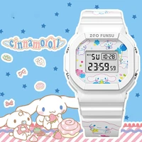 anime kawaii surrounding childrens smart sports bracelet my melody kitty cinnamorol keychain watch alarm clock toys girls gifts
