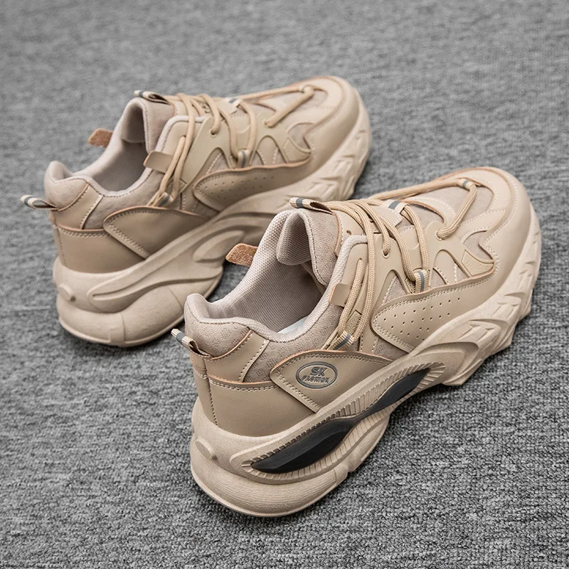 

2021 Spring New Men's Shoes Thick-soled Old Shoes Net Red Super Fire Mesh Breathable All-match Casual Sports Shoes Korean