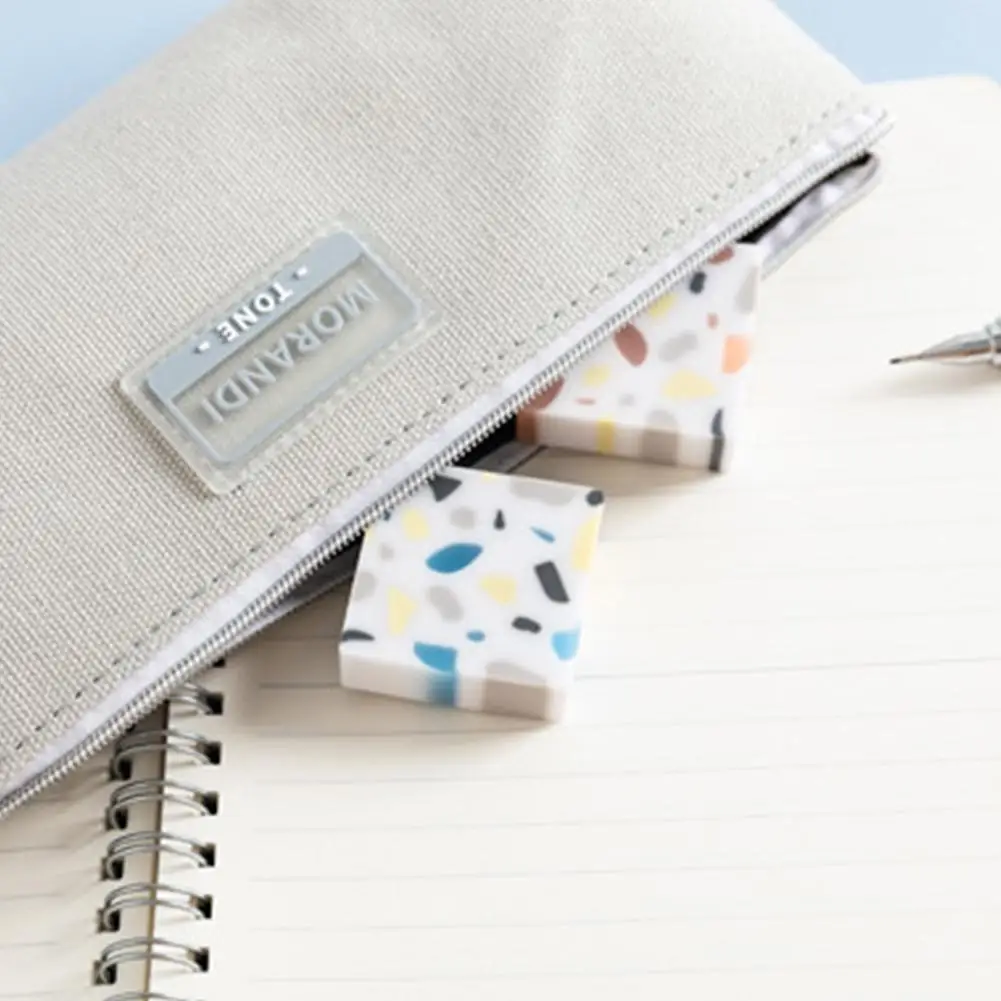 1Pc Cute Creative Cube Erasers Pencil Eraser Writing Art Drawing Student Stationery For Kids School Office Supplies Random Color |