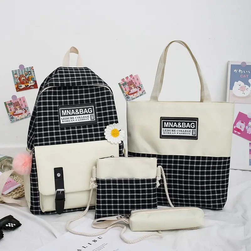 Школьный и студенческий рюкзак новый холщовый для отдыха на открытом воздухе