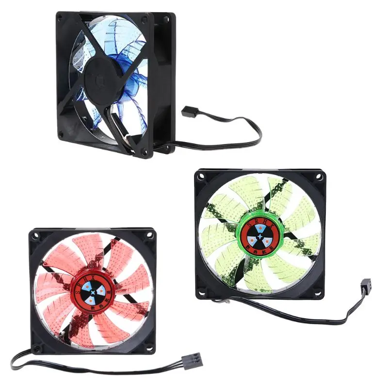 

LED Light 3 pin 90mm PC Desktop Computer Case Cooling Cooler Fan Low Noise 9025 B85A