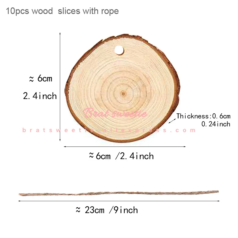 10 slices rope Деревенский деревянный подсвечник, креативный подсвечник из дерева, рождественское свадебное украшение стола, центральные украшения, товары для дня рождения - Цвет: 10 slices rope