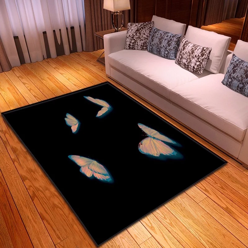 

Dream Butterfly Printed Carpet Baby Crawling Anti-slip Mat Bedroom Decoration Rug Bathroom Kitchen Anti-slip Entrance Door Mat