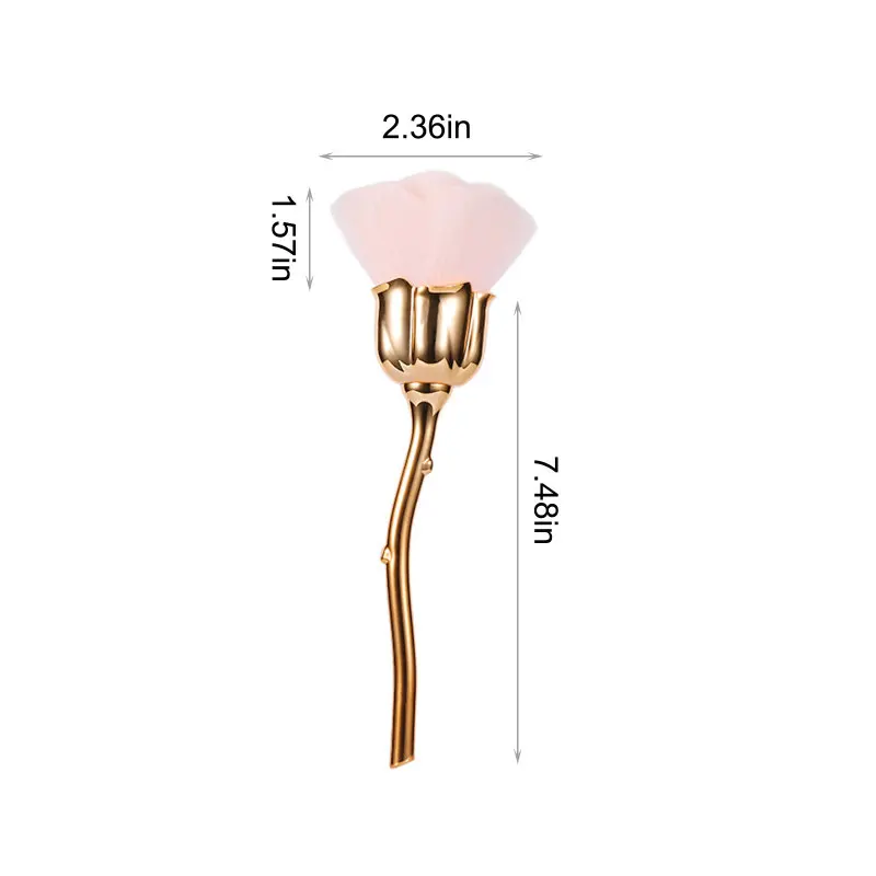 

Nail Art Dust Brush For Manicure Rose Head Brush Blush Powder Brushes Fashion Gel Nail Accessories Nail Material Tools