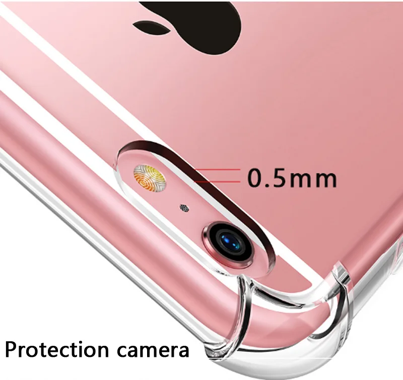 Чехол s для iphone X XS Max XR прозрачный силиконовый с подушкой безопасности задняя крышка для iphone 5s 6 7 8 plus Pro 11 Max TPU чехол для телефона